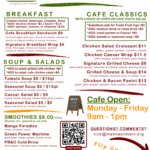 Cafe Menu October 2025