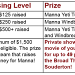 RTEH 2023 fundraising levels-prizes